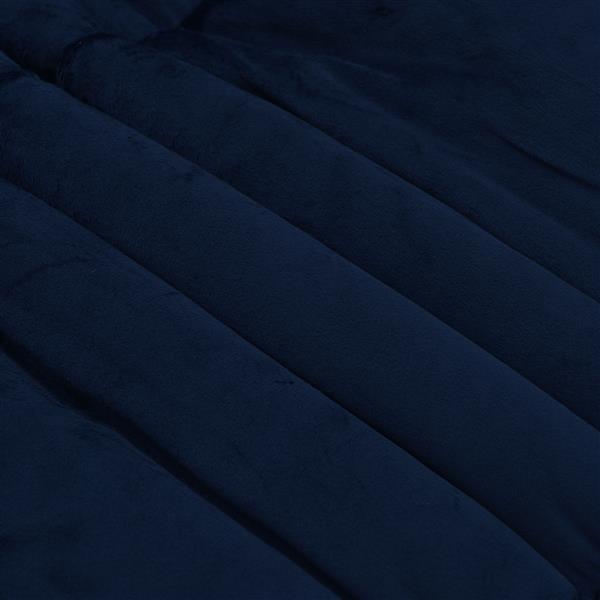 Grote foto vidaxl zomer dekbed gekwilt donkerblauw 140 x 200 cm microfiber huis en inrichting bedden