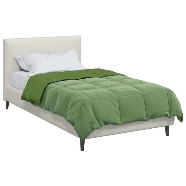 Grote foto vidaxl zomer dekbed gekwilt groen 155 x 200 cm microfiber huis en inrichting bedden