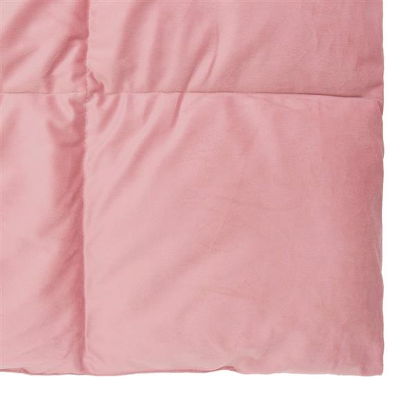 Grote foto vidaxl zomer dekbed gekwilt roze 155 x 200 cm microfiber huis en inrichting bedden