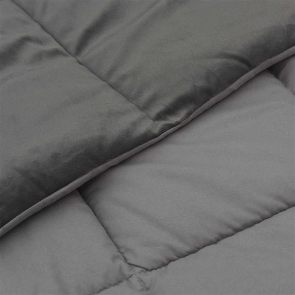 Grote foto vidaxl zomerdekbed gekwilt lichtgrijs 220 x 240 cm microfiber huis en inrichting bedden
