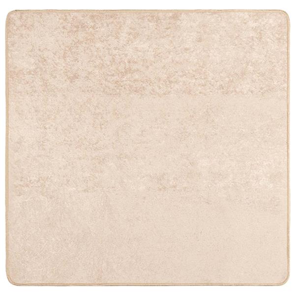 Grote foto vidaxl vloerkleed print cr me 100 x 100 cm polyester en pvc huis en inrichting vloerbedekking en kleden