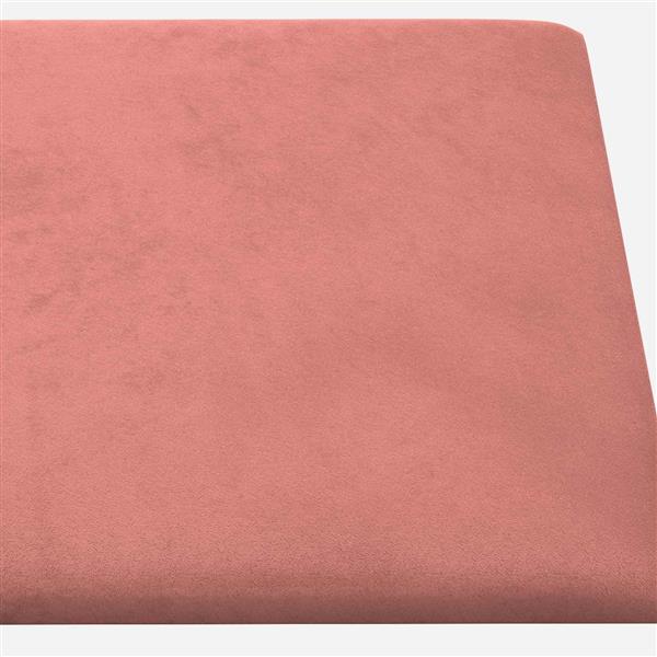 Grote foto vidaxl wandhoofdbord 12 pcs roze 30 x 15 cm fluweel antiek en kunst stoelen en banken