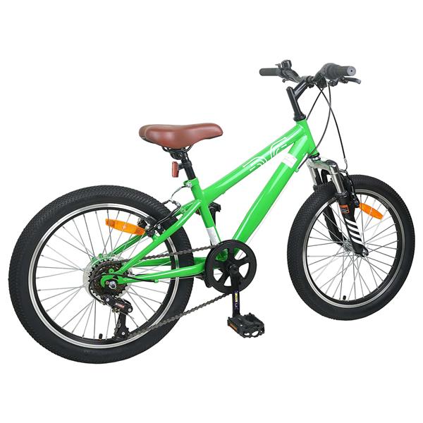 Grote foto vidaxl kids mountain bike 20 inch 6 speed voor 5 8 jaar oud groen fietsen en brommers herenfietsen