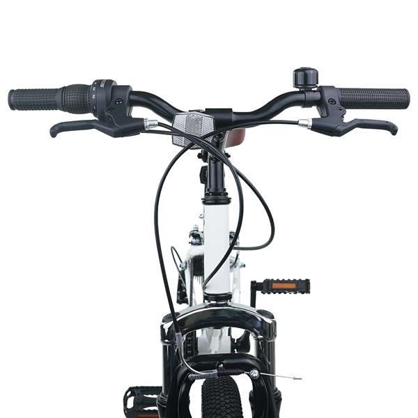 Grote foto vidaxl kids mountain bike 24 inch 6 speed voor 8 12 jaar oud wit fietsen en brommers herenfietsen