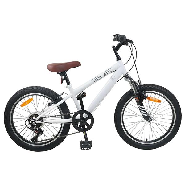 Grote foto vidaxl kids mountain bike 20 inch 6 speed voor 5 8 jaar oud wit fietsen en brommers herenfietsen