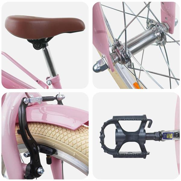 Grote foto vidaxl kinderfiets 20 inch voor 6 11 jaar oud lichtroze fietsen en brommers herenfietsen