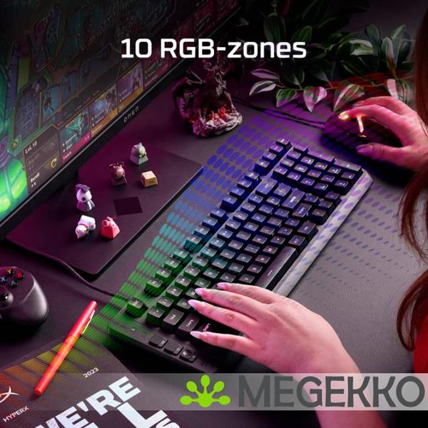 Grote foto hyperx eve 1800 us qwerty bedraad toetsenbord computers en software toetsenborden