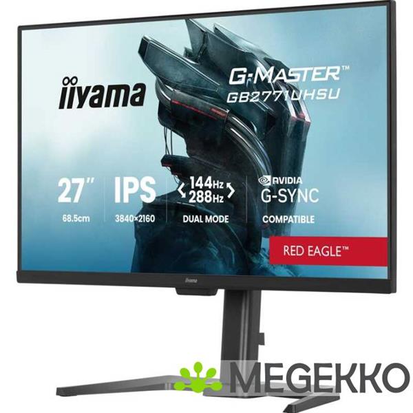 Grote foto iiyama g master gb2771uhsu b1 27 4k ultra hd ips 144hz gamingmonitor computers en software overige computers en software