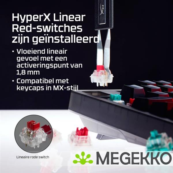 Grote foto hyperx origins 2 1800 us qwerty toetsenbord computers en software toetsenborden