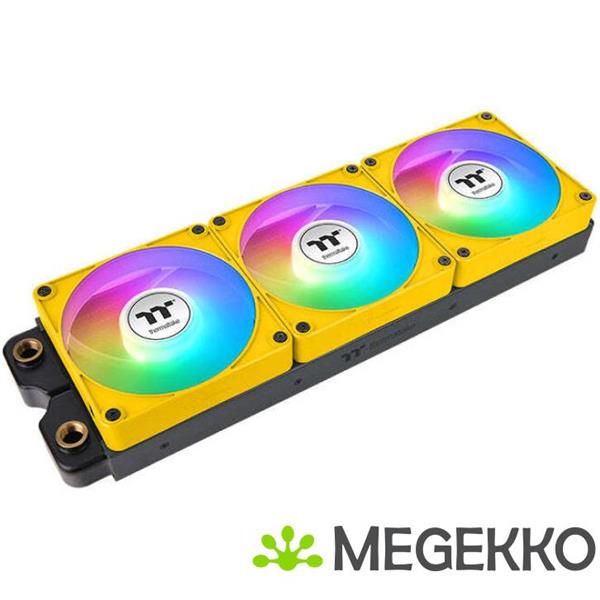 Grote foto thermaltake ct140 ex reverse argb sync pc computer behuizing ventilator 14 cm geel 3 stuk s computers en software overige computers en software