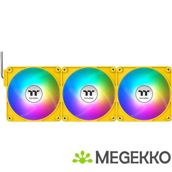 Grote foto thermaltake ct140 ex reverse argb sync pc computer behuizing ventilator 14 cm geel 3 stuk s computers en software overige computers en software