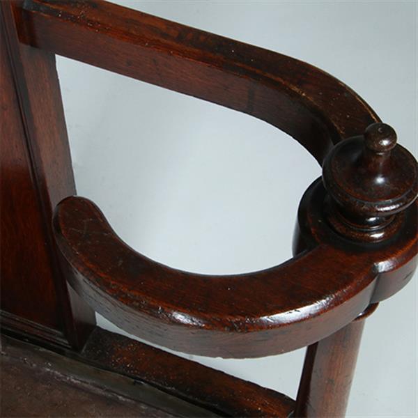 Grote foto engelse victoriaans staande kapstok tree coat rack met spiegeltje ca 1875 eikenhout no.381205 antiek en kunst spiegels