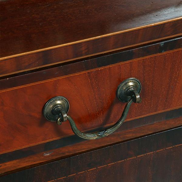 Grote foto engels mahonie 6 deurs bibliotheekkast of porseleinkast rijk ingelegd no.381235 antiek en kunst stoelen en banken