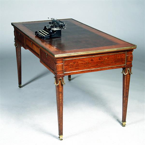 Grote foto frans bureau plat napoleon iii fraai brons en veel inlegwerk ca 1860 no.362925 antiek en kunst overige in antiek gebruiksvoorwerpen