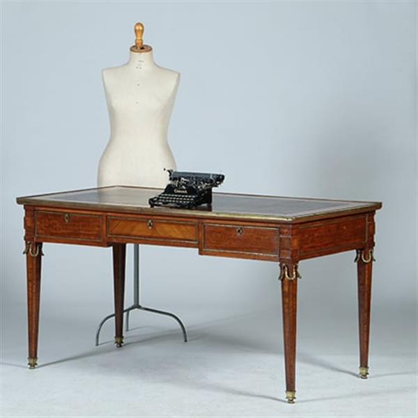 Grote foto frans bureau plat napoleon iii fraai brons en veel inlegwerk ca 1860 no.362925 antiek en kunst overige in antiek gebruiksvoorwerpen