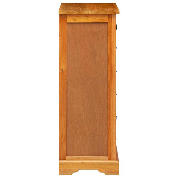 Grote foto vidaxl ladekast naturel 45 x 35 x 100 5 cm massief mahoniehout kinderen en baby complete kinderkamers