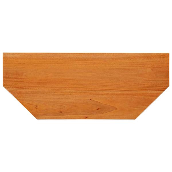 Grote foto vidaxl tv kast met lade naturel 100 x 40 5 x 46 cm massief mahoniehout huis en inrichting overige