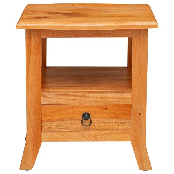 Grote foto vidaxl nachtkastje naturel 40 x 40 x 45 5 cm massief mahoniehout huis en inrichting complete slaapkamers