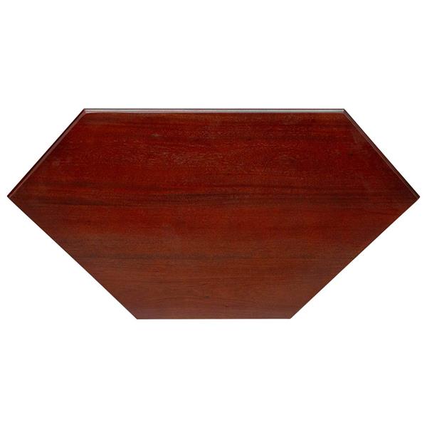 Grote foto vidaxl hoektvkast met lade bruin 79 x 40 x 46 cm massief mahoniehout huis en inrichting complete slaapkamers