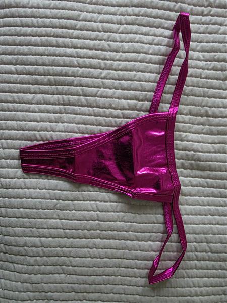 Grote foto roze exotische micro glanzende g string as n 67 kleding dames ondergoed