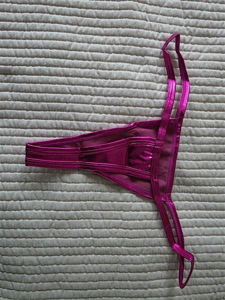 Grote foto roze exotische micro glanzende g string as n 67 kleding dames ondergoed