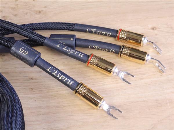 Grote foto esprit audio l esprit g9 high end audio speaker cables 2 5 metre audio tv en foto onderdelen en accessoires