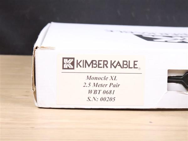 Grote foto kimber kable summit monocle xl high end audio speaker cables 2 5 metre audio tv en foto onderdelen en accessoires