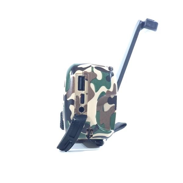 Grote foto slimlogy r3 mini 2000 mah noodradio nood zaklamp laadbaar met crank camouflage telecommunicatie batterijen en accu