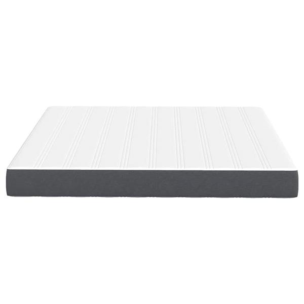 Grote foto vidaxl bedmatras met matras grijs 180 x 200 cm stof antiek en kunst stoelen en banken