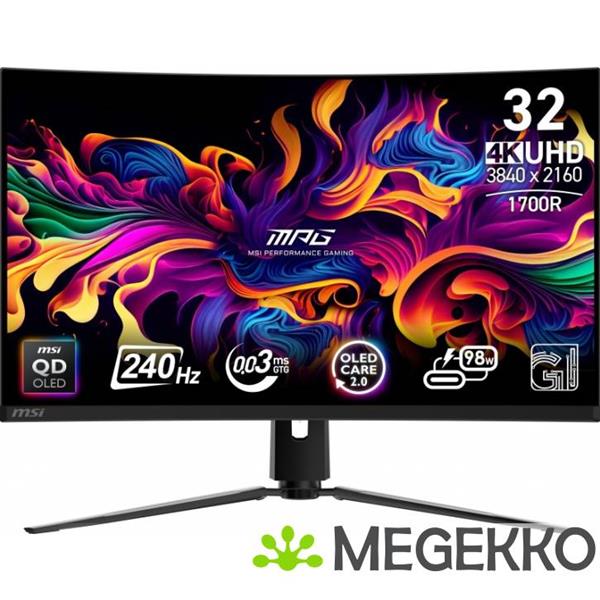Grote foto msi mpg 321curx qd oled ultra hd 32 curved oled monitor computers en software overige computers en software