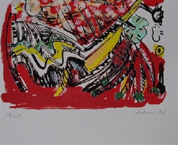 Grote foto peter diem there is an island antiek en kunst litho en zeefdrukken