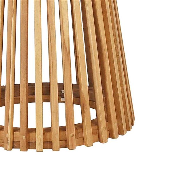 Grote foto vidaxl bijzettafel bruin 70 x 70 x 75 cm massief teakhout tuin en terras tuinmeubelen