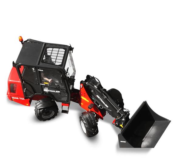 Grote foto thaler knikshovel 3448 a5 5 assige vierwielbesturing knikbesturing agrarisch tractoren