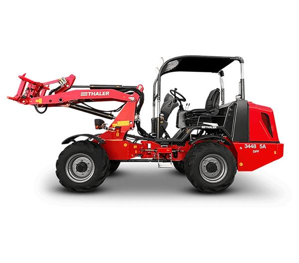 Grote foto thaler knikshovel 3448 a5 5 assige vierwielbesturing knikbesturing agrarisch tractoren