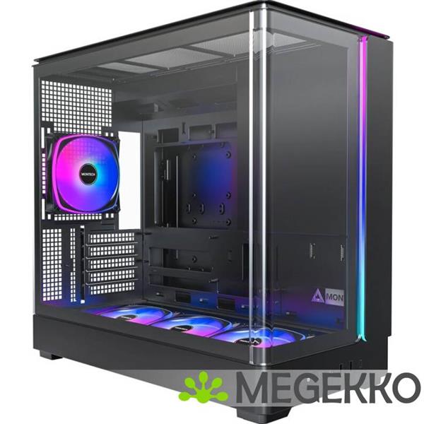 Grote foto montech king 15 pro zwart computers en software behuizingen en kasten