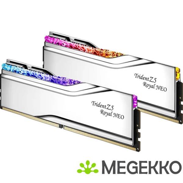 Grote foto g.skill ddr5 trident z5 royal neo rgb 2x16gb 6000mhz cl28 f5 6000j2836g16gx2 tr5ns computers en software harde schijven