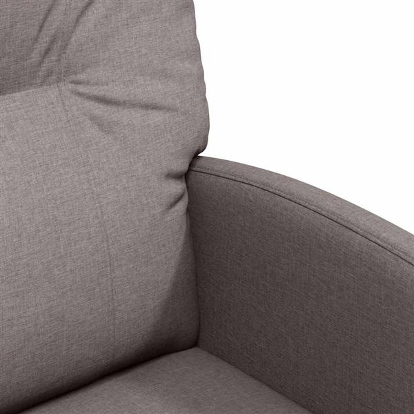 Grote foto vidaxl eetkamerstoelen met wieltjes 2 pcs taupe 57 x 67 x 95 cm stof huis en inrichting stoelen