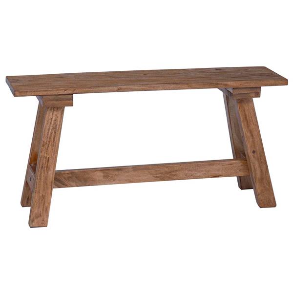 Grote foto vidaxl bank naturel 92 x 23 5 x 45 5 cm massief mahoniehout huis en inrichting overige huis en inrichting