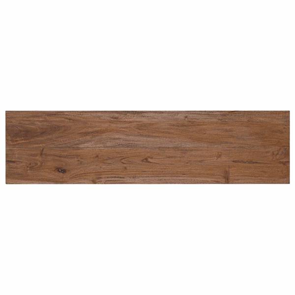 Grote foto vidaxl bank naturel 92 x 23 5 x 45 5 cm massief mahoniehout huis en inrichting overige huis en inrichting