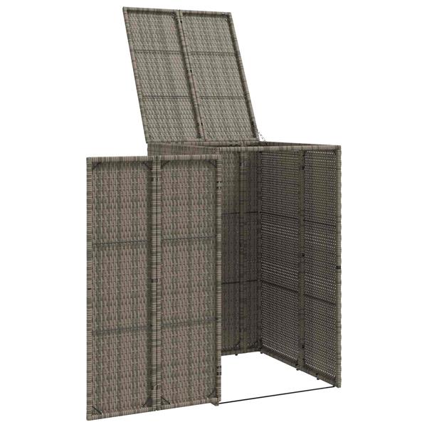 Grote foto vidaxl afvalbak box grijs 65 x 80 x 115 cm polyetheen tuin en terras tuinhuisjes en blokhutten