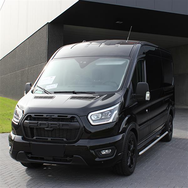 Grote foto sidebars rvs zilver ford transit 2014 2024 fwd auto onderdelen overige auto onderdelen