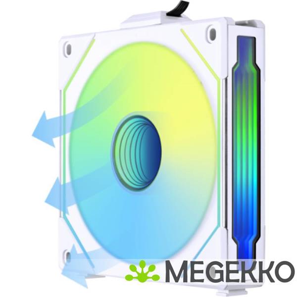 Grote foto lian li uni fan sl inf 120 wireless 1 pack white argb reverse blade pwm computers en software overige computers en software