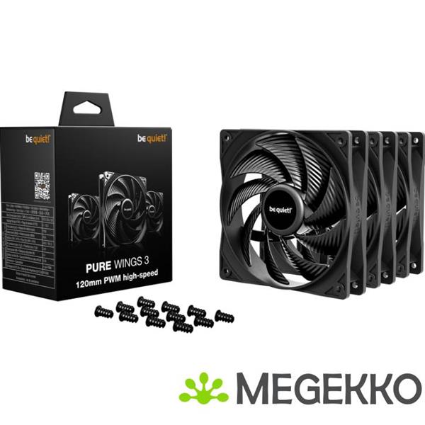 Grote foto be quiet pure wings 3 120mm pwm high speed triple pack computers en software overige computers en software