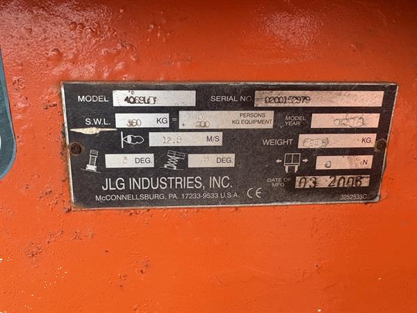 Grote foto hoogwerker schaarhoogwerker jlg 4069le doe het zelf en verbouw hoogwerkers