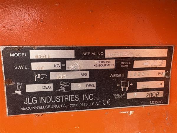 Grote foto hoogwerker schaarhoogwerker jlg 4069le doe het zelf en verbouw hoogwerkers