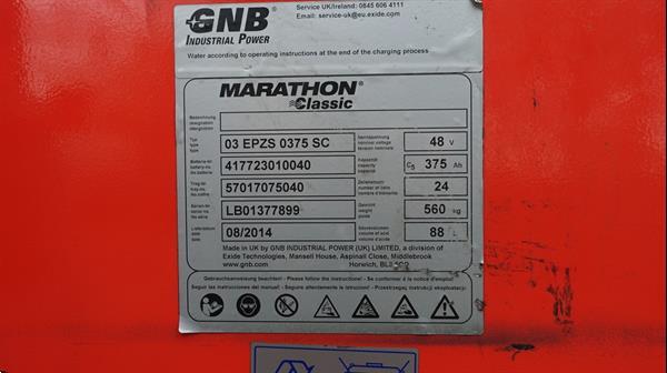 Grote foto accu pakket 48v 375ah agrarisch heftrucks