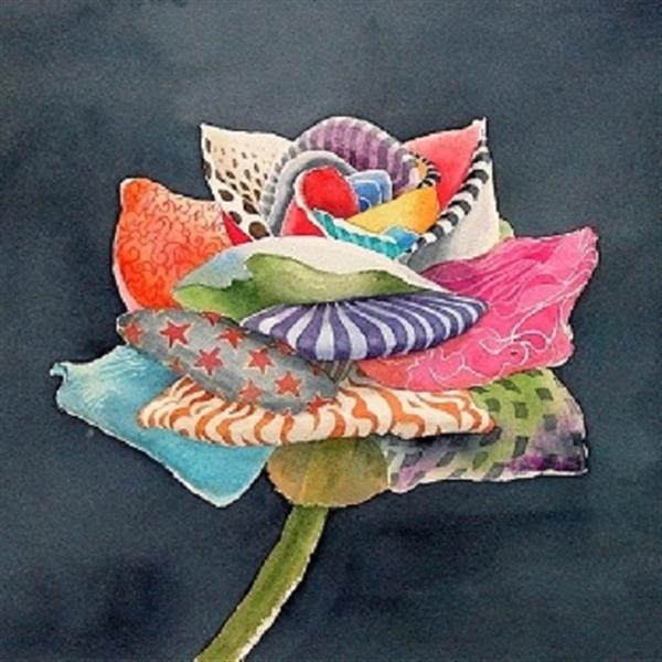 Grote foto kunsthandel gennep multicoulor rose 1 antiek en kunst modern