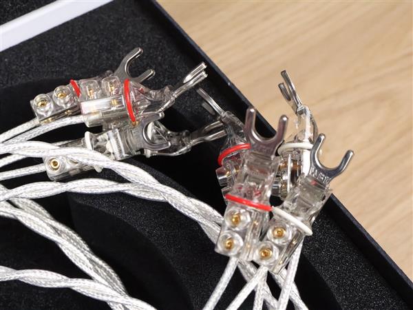 Grote foto crystal cable art series monet high end silver audio speaker cables 3 5 metre audio tv en foto onderdelen en accessoires