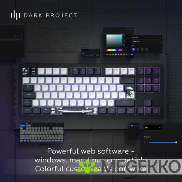 Grote foto dark project alu87b bushido tkl mechanisch gaming toetsenbord computers en software toetsenborden
