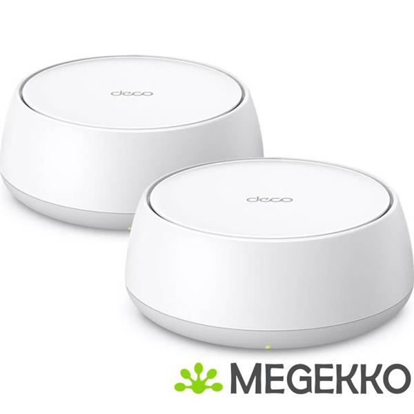 Grote foto tp link deco be25 1 pack mesh wifi systeem dual band 2.4 ghz 5 ghz wi fi 7 802.11be wit 2 int computers en software netwerkkaarten routers en switches